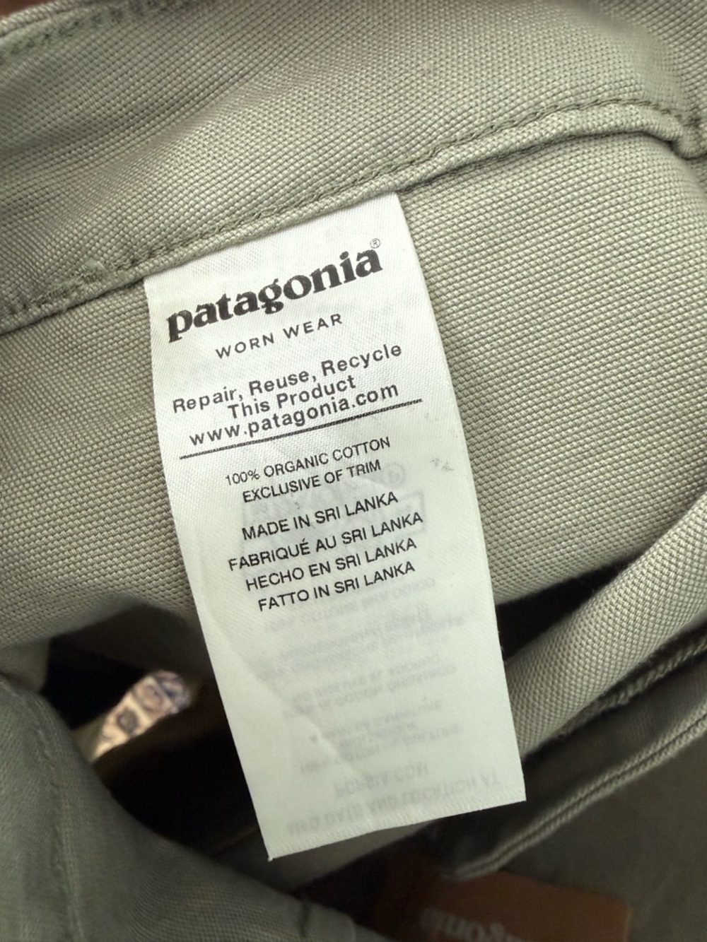 🌿 Patagonia Organic Cotton Stand Up Skirt Shale Tan Mini Utility Size 14 NWT - Picture 6 of 11